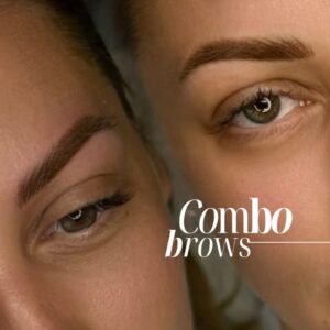 The Combo Brow technique in permanent makeup combines two popular eyebrow styles: microblading and powder brows. This hybrid approach delivers the best of both worlds, providing a natural, hair-like texture with the added fullness and definition of a powdered finish.